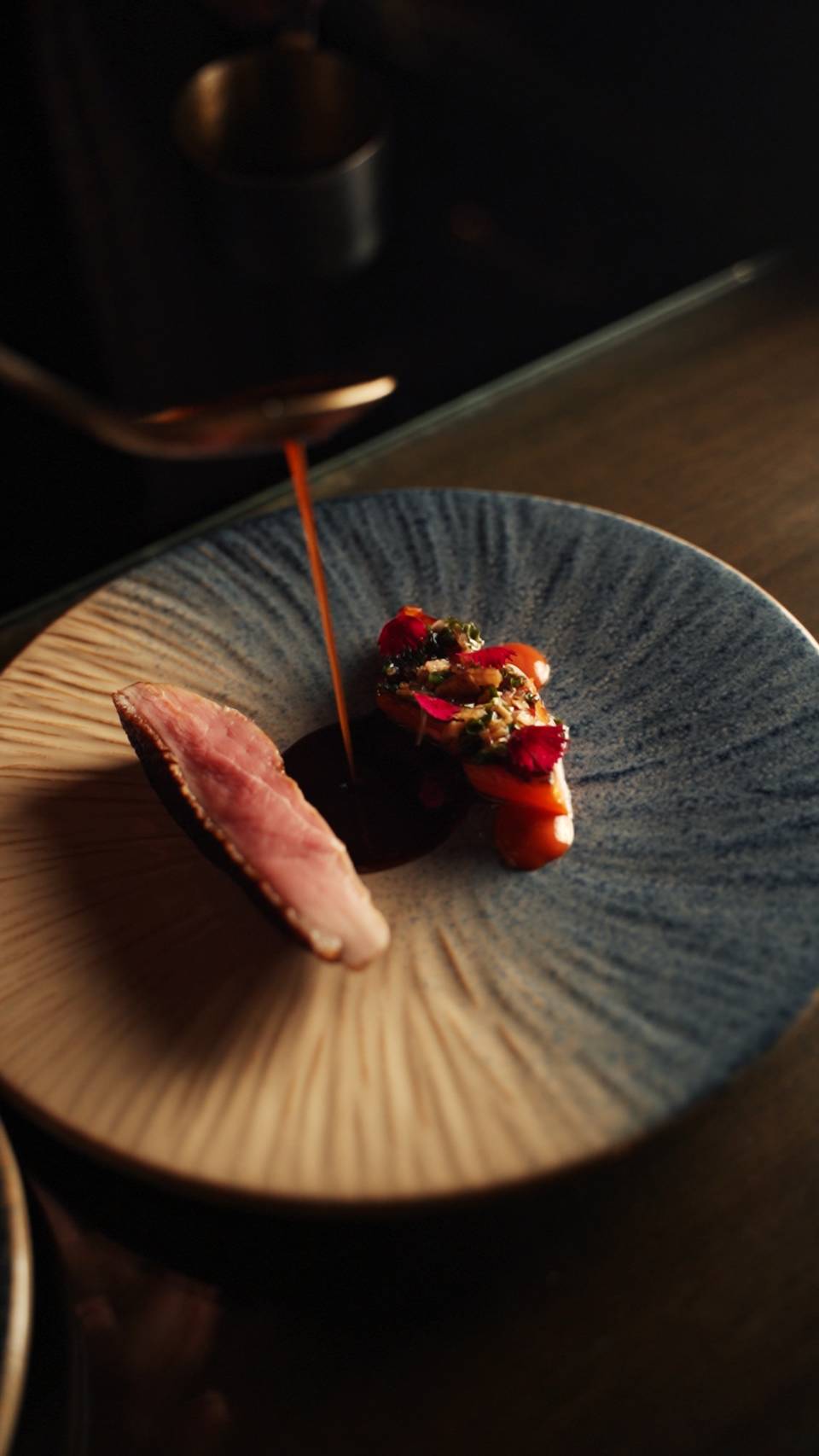 A plated course at the Nabut counter